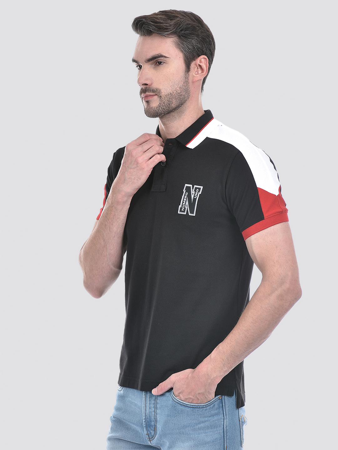 Numero Uno Men Color Block Multicolor T-Shirt
